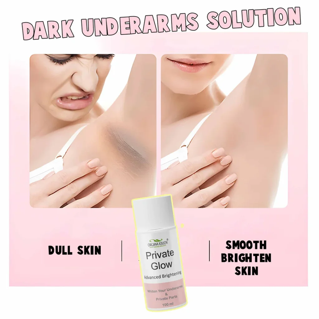 Organa Touch Fresh & Natural Underarm Whitening Cream Private Glow ( Advanced Brightening )