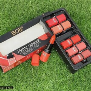 Pack of 6 Bob Super Stay Matte Lipstick Set | Best Quality Matte Lipsticks for Women (random shades)