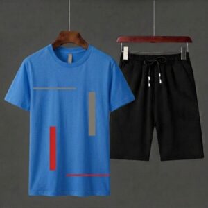 Pack of 2 Tracksuit 1 PCs shirt & 1 PCs short HY Boutique Men's Summer shirt & Shorts Tracksuit Set – Lightweight & Comfortable Casual Wear
