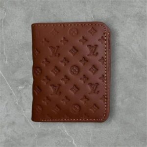 Classic Men's Genuine Leather Bifold Wallet - Slim Vertical Multi-Slot Card Holder