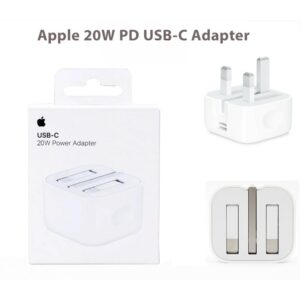 Apple Original 20W 3-Pin Power Adapter with 12-Pin Charging Cable | Fast Charging Wall Charger for iPhone & Apple Devices
