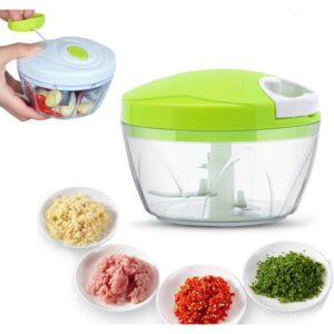 Speedy Chopper Multi-Use Turbo Cutter – Mini Handy Manual Vegetable & Fruit Chopper | Heavy-Duty (Random Color)