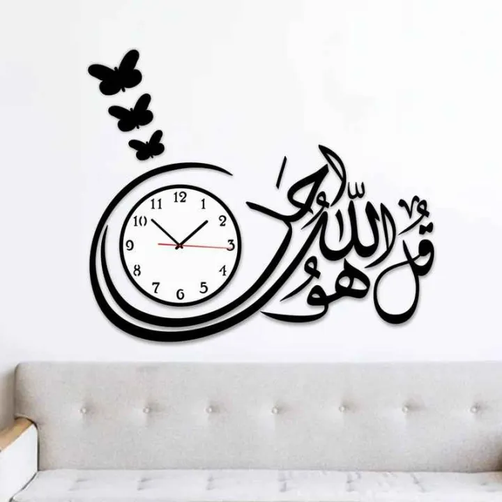 3d wall clock Wooden Wall Clock I  for bedroom I Quartz Watch DIY Design