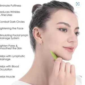 Flawless Jade Roller With Stone (marble) | Facial Roller Manual Massage For Women