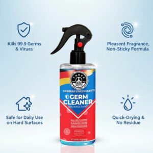 Germ Cleaner Disinfectant – Odor Eliminator & Surface Sanitizer | THREE GUYS – German Engineered (250ml)