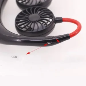 Mini Neck Fan | Usb Rechargeable Fan, 3 Mode , 7 Wings (Random Colors)