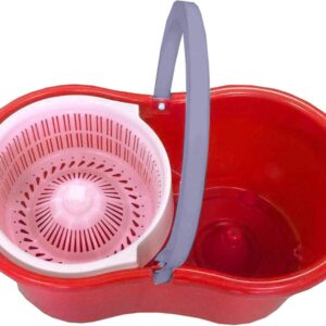 Magic Spin Mop Set - 360 Degree Microfiber Mop Head Home Clean Tools Microfiber ( Plastic Spinner )