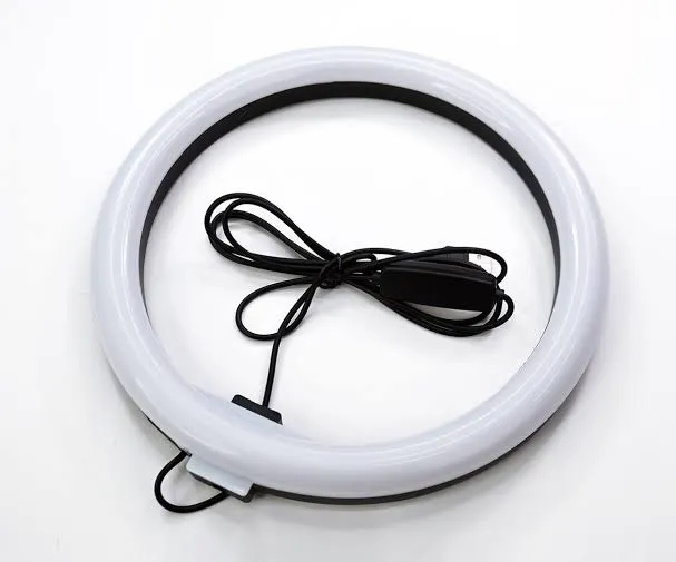 Portable Clip-On Selfie Ring Light with 36 LED Bulbs | 3 Brightness Levels | Rechargeable Fill Light for Phones | Without Stand