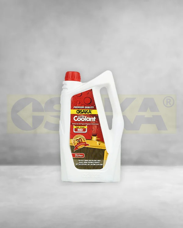 OSAKA Premium Radiator Coolant - High Grade Red (Automotive Grade) | Engine Cooling System Protector | Metal Corrosion Prevention (2L)