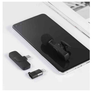 K9 Dual Microphone Mic Plug & Play USB Type C & IOS Wireless Lavalier Microphone Auto Sync Noise Reduction NO APP or Bluetooth Needed- Dual Mic