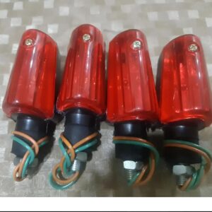 Fancy indicator for Bike Mini size flexible unbreakable red color 4 pcs