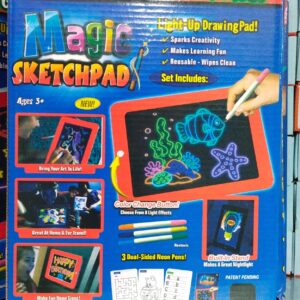 Magic Pad Light Up Glow Drawing Board LED Draw Sketch Tablet for Art 8 light effect