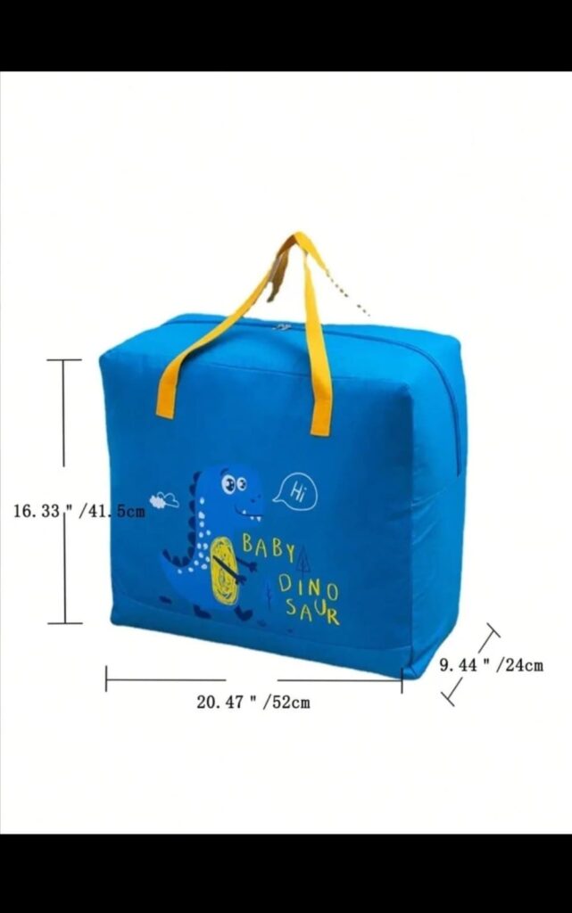 Baby Dinosaur Cloth Organizer and Storage Handbag Portable (MIX DESIGNS )