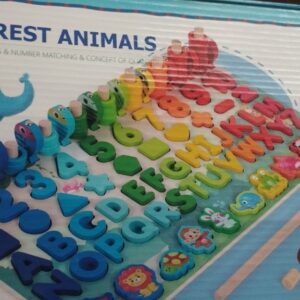 6 in1 Wooden Educational Puzzle & Sorting Board Toy For Kids