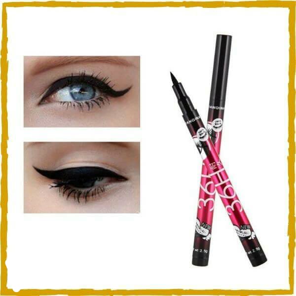 36H Waterproof Black Liquid Eyeliner Marker Pen – Long Lasting Smudge Proof Quick Dry Eye Liner | (Pack of 2)