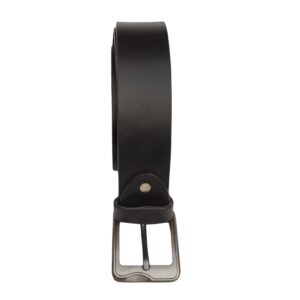 (Big Size) - Men buffalo leather belt | Waist Belt for boys & Mens (Black)
