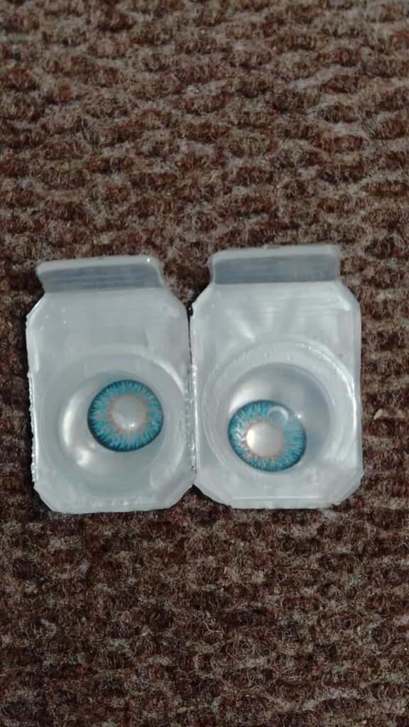 Aqua green lens