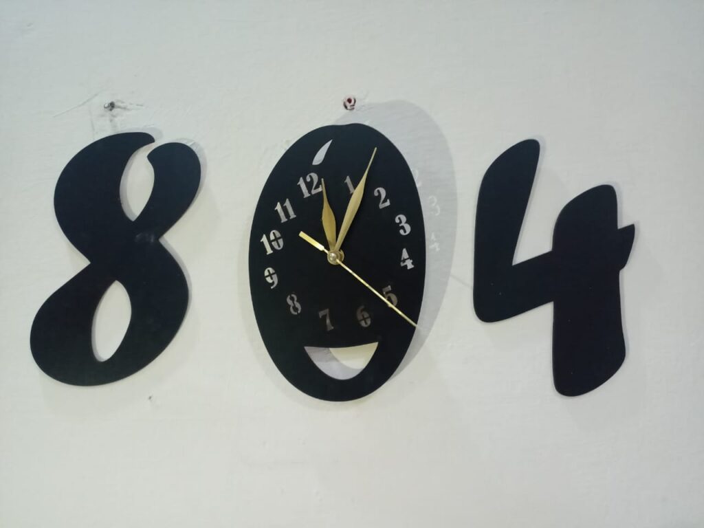 3d wall clock Wooden Wall Clock(804)