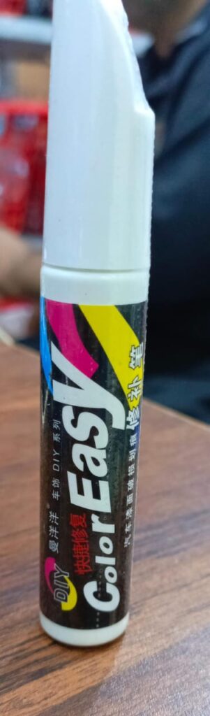 Car Scratch and chipping paint, pencil paint with brush (Only WHITE COLOUR)