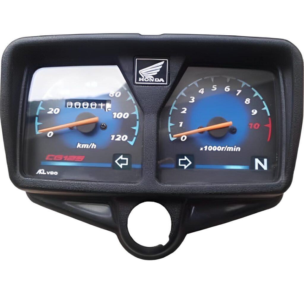 Premium All-Black Speedometer for CG 125 Motorcycle & Honda 125cc Bikes