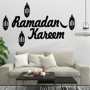 Ramzan kareem Islamic calligraphy 3D Wooden wall Decorative Gift Stylish Design Office Living Room I Decorating Items