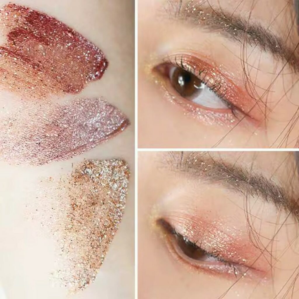 Pack of 6 Mocallure Metallic Shiny Waterproof Glitter Eyeshadow Liquid Eyeliner (Random Color)
