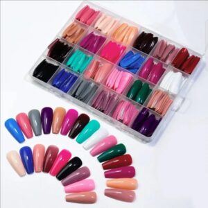 Rare & Serendipity NAIL TIPS [576 pieces] in each Box | With Glue