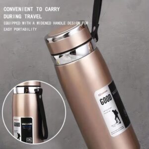 1000ml Large Capacity Stainless Steel Thermos Bottle – Hot & Cold Vacuum Flask Water Bottle (Random color & sticker)