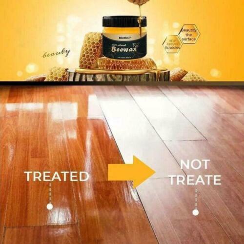 100% Natural Beewax - Premium Wood Seasoning & Furniture Polish - 85g Jar