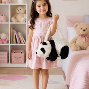 Panda Bag for Girls – Cute Cartoon Panda Shoulder Bag | Kids Fashion Crossbody Handbag