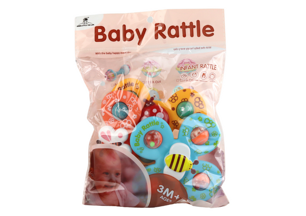 3PCS Rattle Suction Baby Toys Set Fun Sensory Teether Toys For Infants And Toddlers