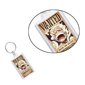 Monkey D. Luffy Anime Acrylic Keychain Double-Sided Printed β Cute Cartoon Character Key Ring for Backpack, Bag, Keys & Accessories