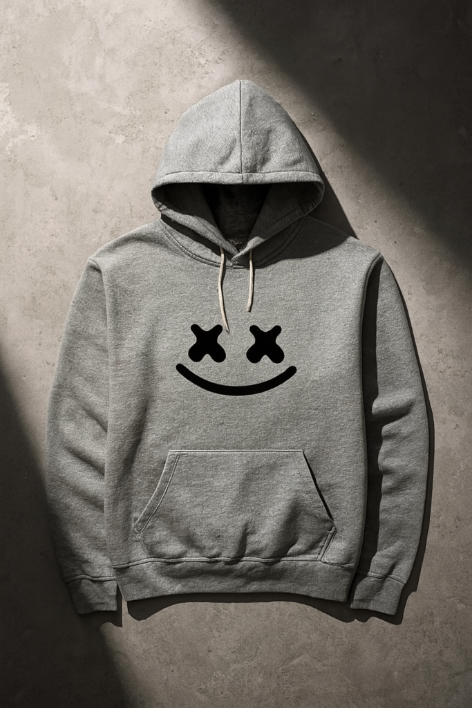 New Summer Collection Full Grey Hoodie  Printed For men And Boys
