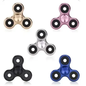 Fidget Spinner Stress Reducer Toy Metal Barring Multi Color.