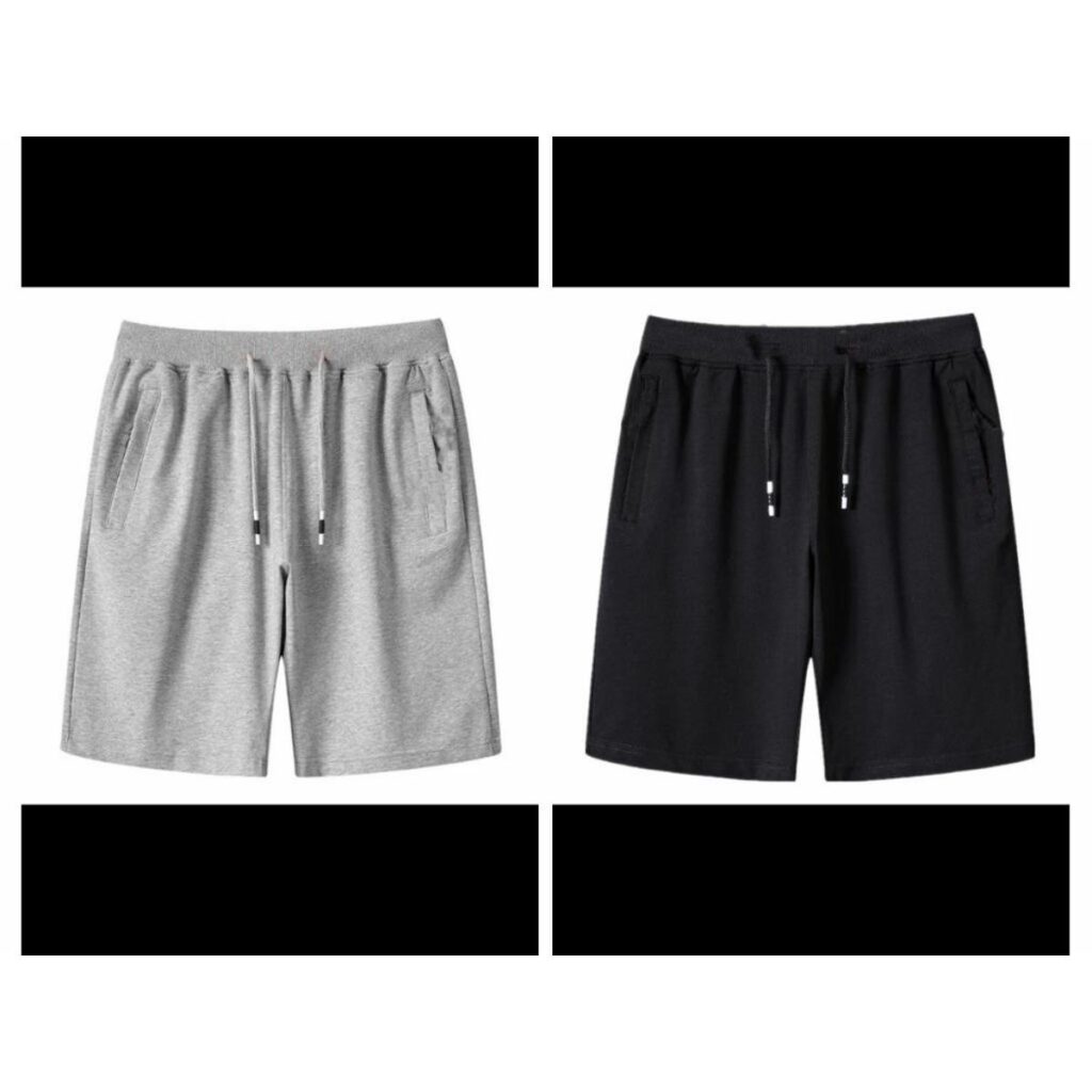 Pack Of 2 Men's Stripe Style Jersey Fashion Shorts | Soft Fabric Casual Summer Wear