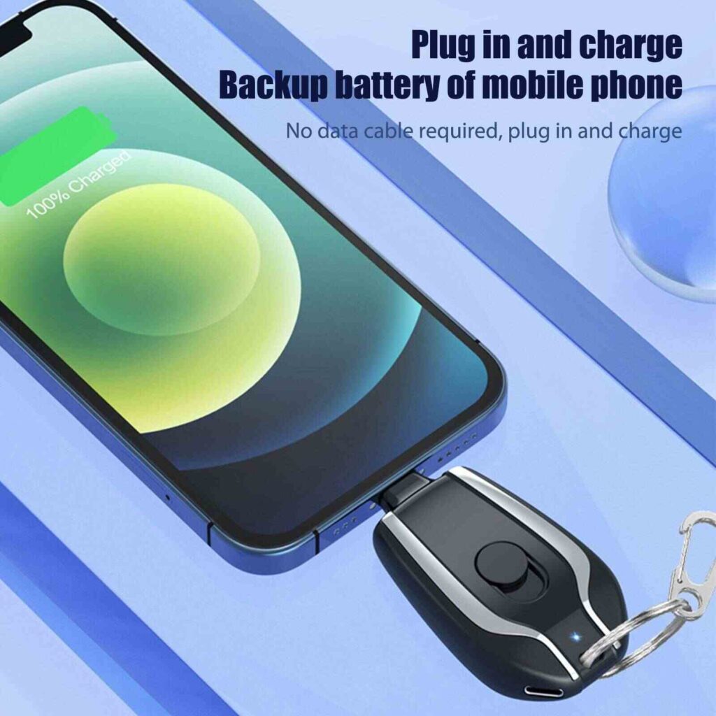 Emergency Keychain Portable Charger power bank (random color)