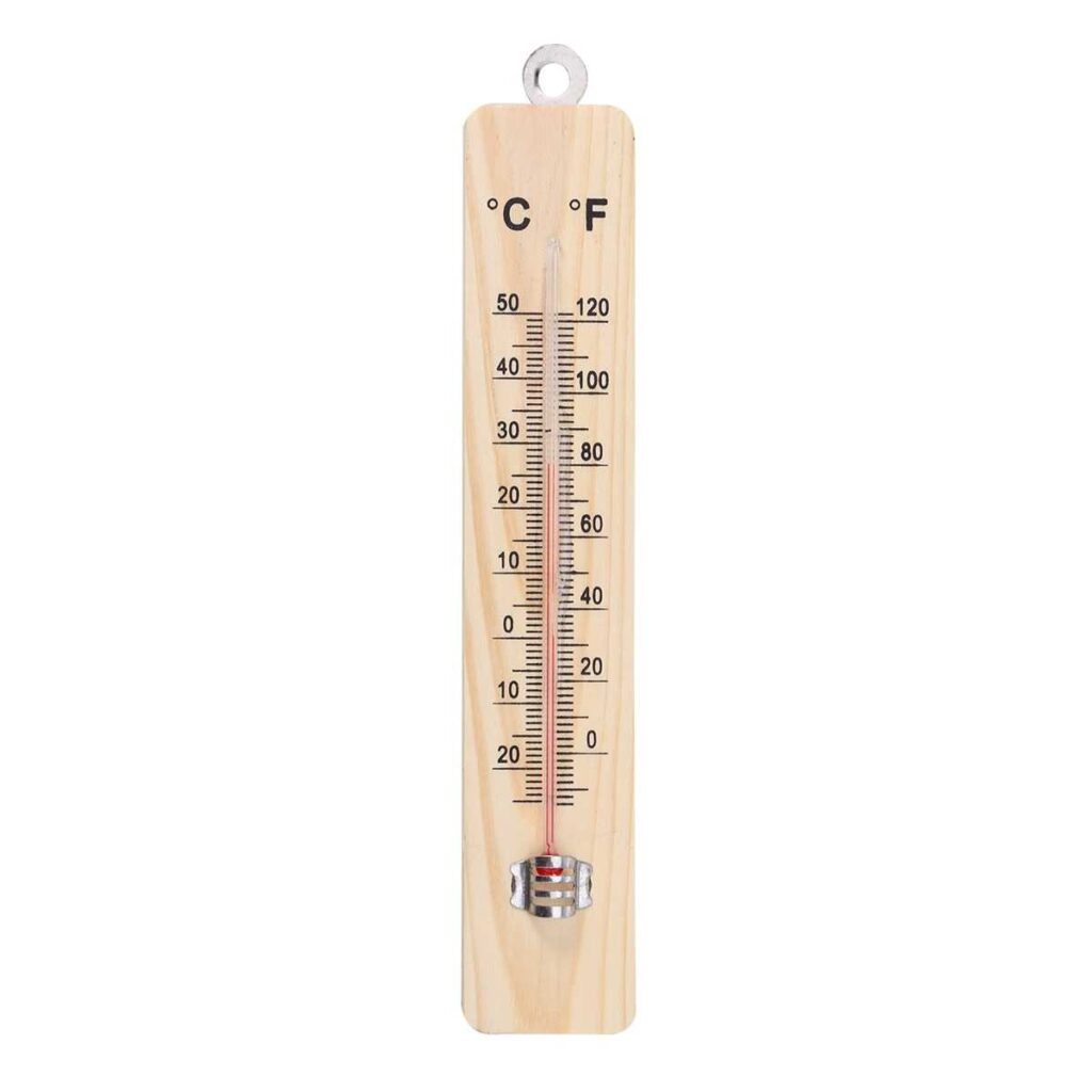 Wall Thermometer Wood Room Temperature Meter Durable Reliable Easy To Read Practical Choice For Home Office Garden And Laboratory Use