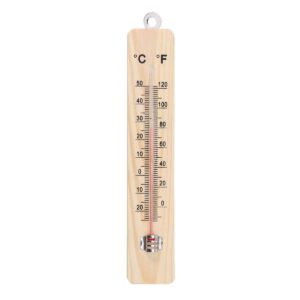Wall Thermometer Wood Room Temperature Meter Durable Reliable Easy To Read Practical Choice For Home Office Garden And Laboratory Use