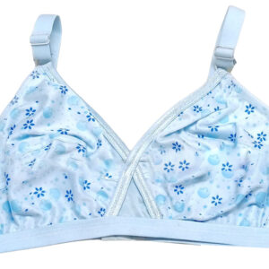 Pack Of 4 Women Ladies Girls Classy Multi Colour Jersey Printed Bra Brief Blouse Brazier Brassie - Comfortable Daily Innerwear Set