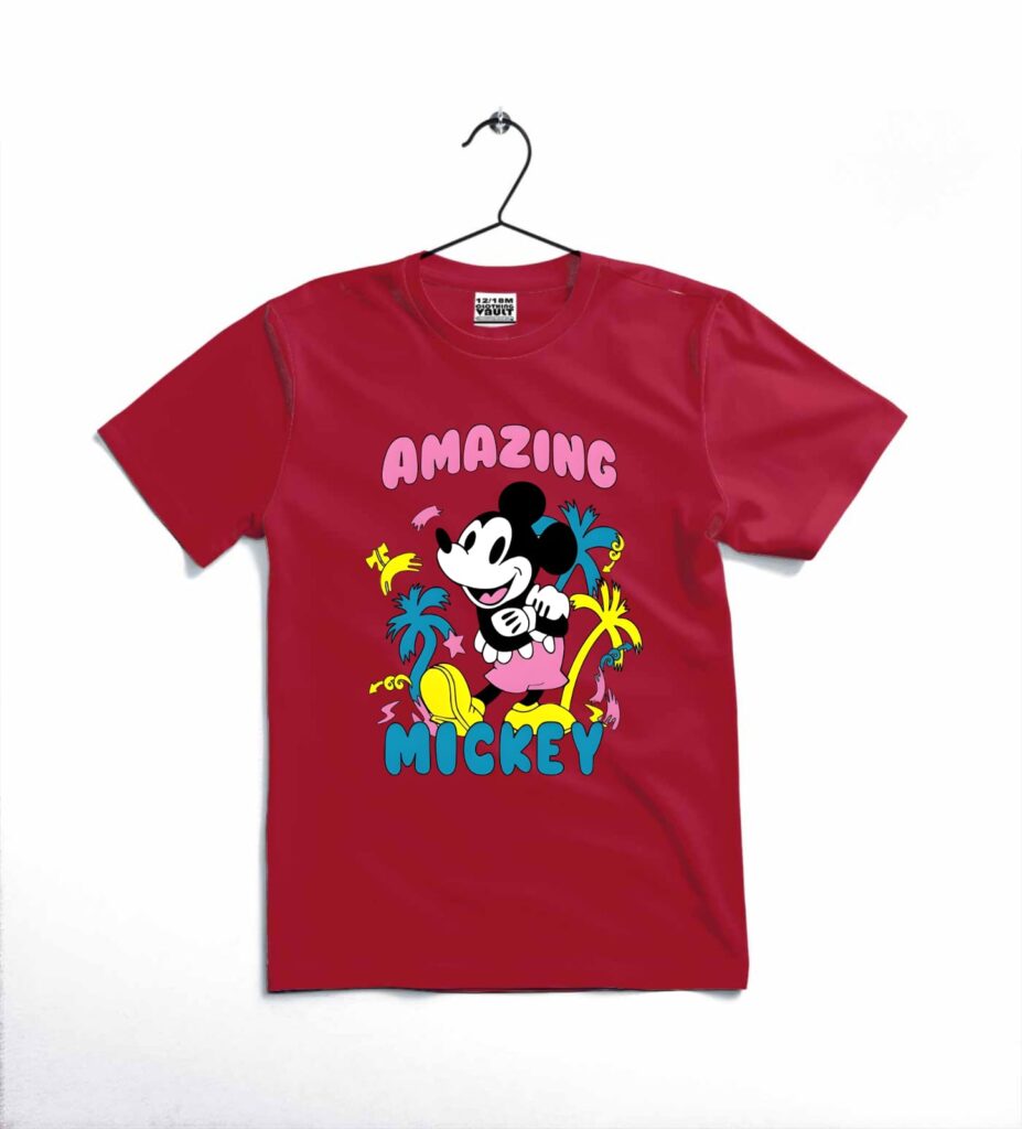 Amazing Mickey Printed T-Shirt for Kids