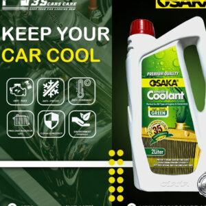 OSAKA Premium Radiator Coolant  - High Grade Green (Automotive Grade) | Engine Cooling System Protector | Metal Corrosion Prevention (1L)