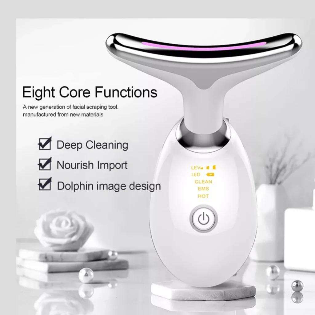 ES-1081 Massager Intense Pulsed Light Wrinkles Reducing Instrument - ESX - Anti Ageing & Reduces Puffiness | Face Massager For Fine Line & Wrinkles - Random Color