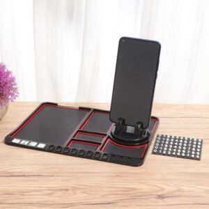 Non Slip Dashboard Matt With Phone Holder Keychain Coins Card Holder